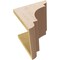 Ekena Millwork 9"W x 9"D x 9"H Wide New Brighton Rough Cedar Woodgrain TimberThane Corbel, Primed Tan CORUR09X09X09NEBRCPR - alternate 3